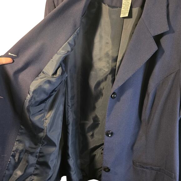 Vintage Sag Harbor Premium Tailored Navy Blazer NWT, Size 20W – Classic [0181] - Picture 4 of 9